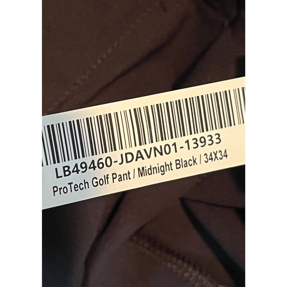 Quince ProTech Golf Pants 34x34 Midnight Black 4-Way Stretch UPF 50 NWOT - Picture 11 of 12